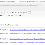 (Solutions) NRNP-6635 Week 1-11 Plus Midterm & Final Exams